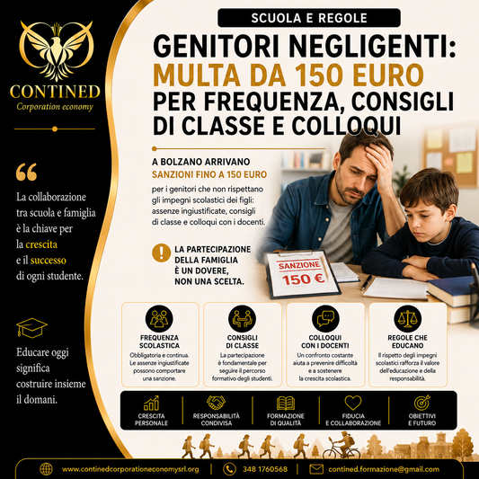 Scuola, a Bolzano multe fino a 150 euro per i genitori che trascurano gli impegni scolastici