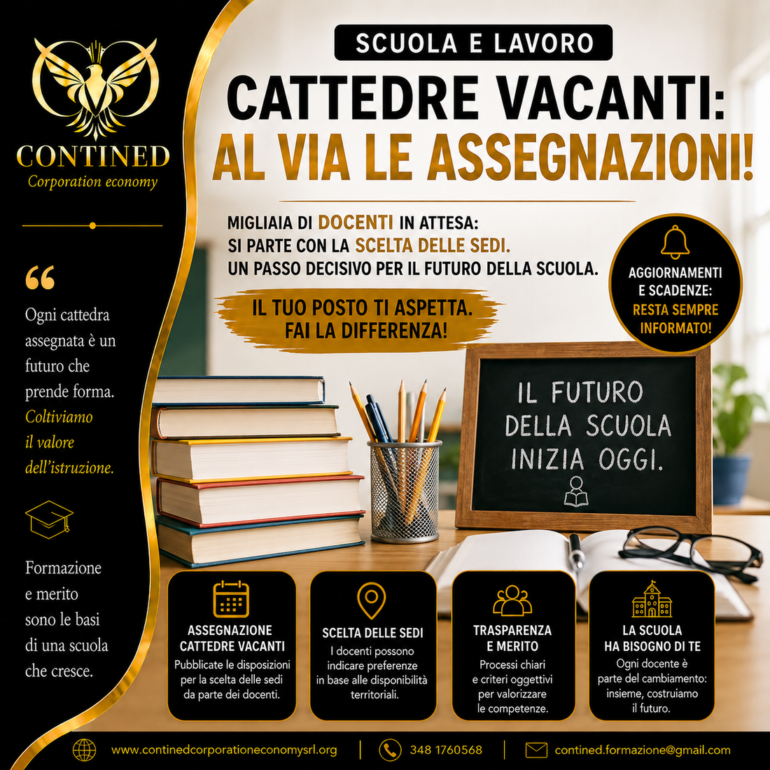 Cattedre vacanti 2026: al via le assegnazioni, ecco come funziona la scelta delle sedi