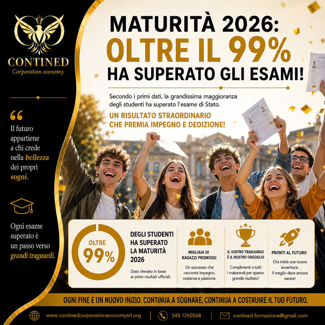 Maturità 2026: oltre il 99% dei candidati promossi, boom di 100 e lode