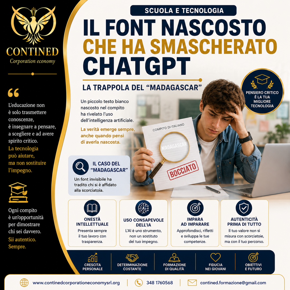 Un font invisibile smaschera l’uso dell’IA a scuola: il caso che divide docenti e studenti