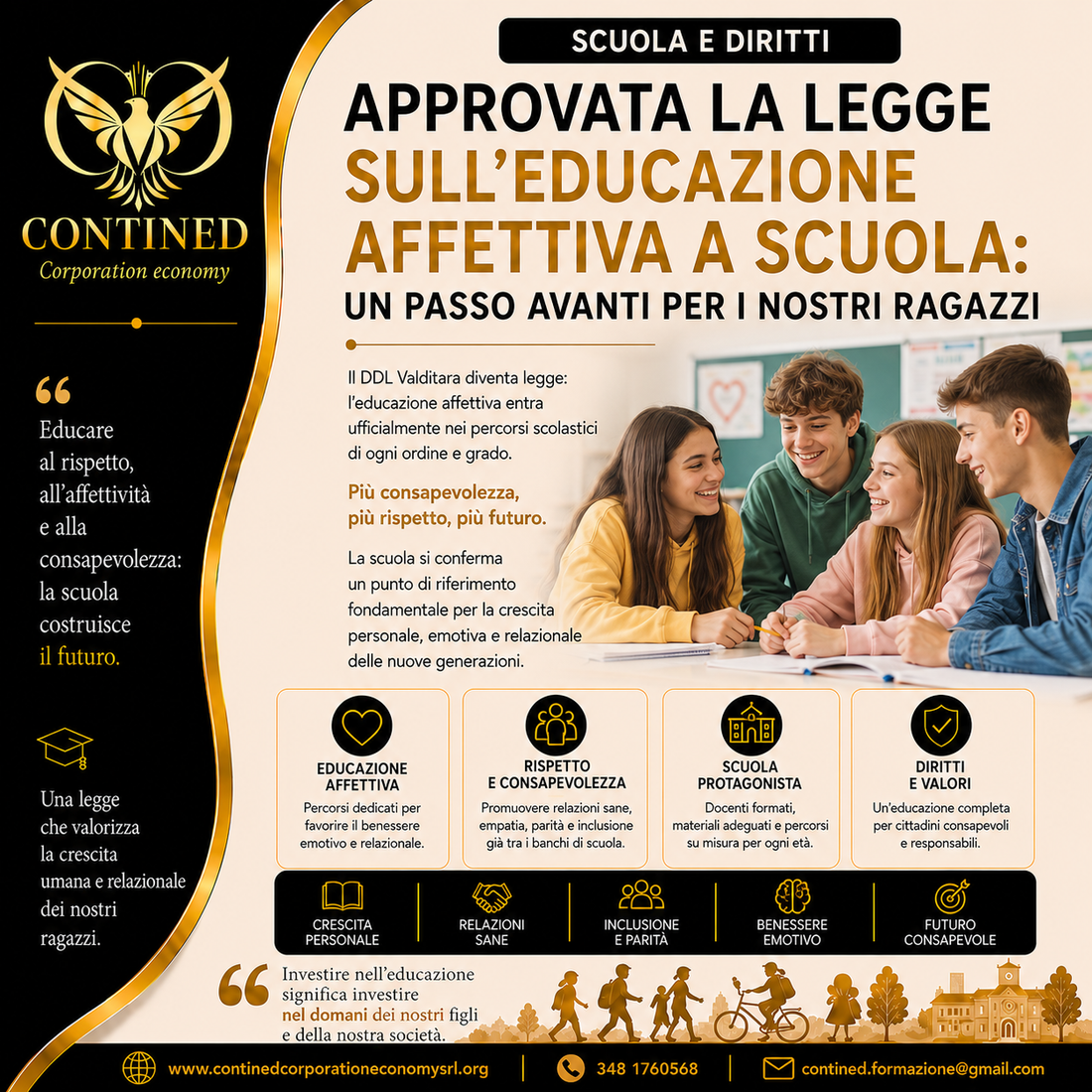 Educazione affettiva a scuola: approvata la legge, cosa cambia per studenti e famiglie