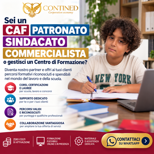 Diventa Partner CONTINED | CAF, Patronati e Formazione