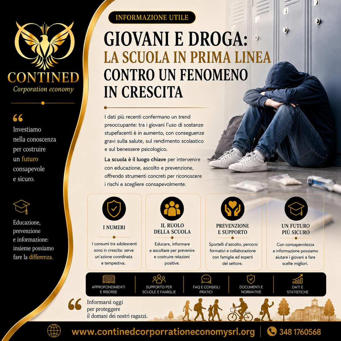 Droga tra i giovani, cresce l’allarme: la scuola rafforza prevenzione e informazione