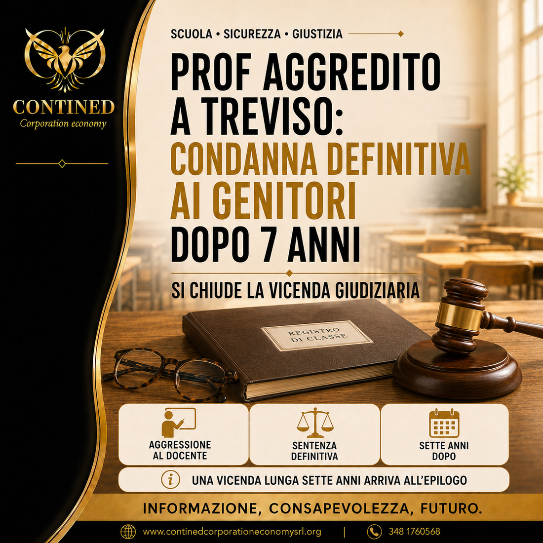 Prof aggredito a Treviso: condanna definitiva ai genitori