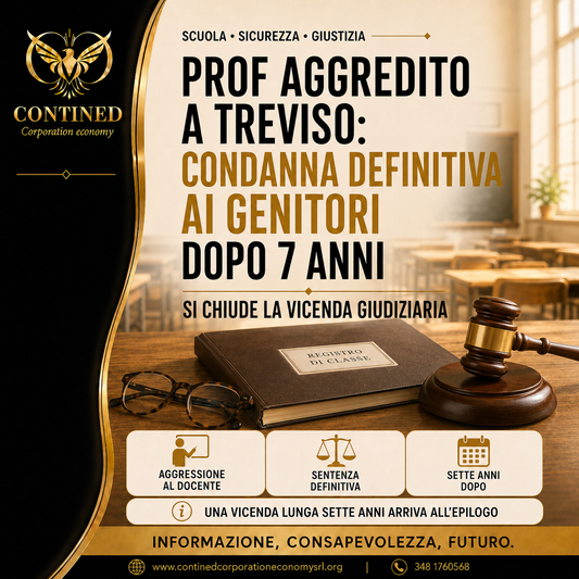 Prof aggredito a Treviso: condanna definitiva ai genitori