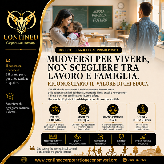 Mobilità docenti, ANIEF chiede lo stop ai vincoli: più tutele per famiglia e trasferimenti