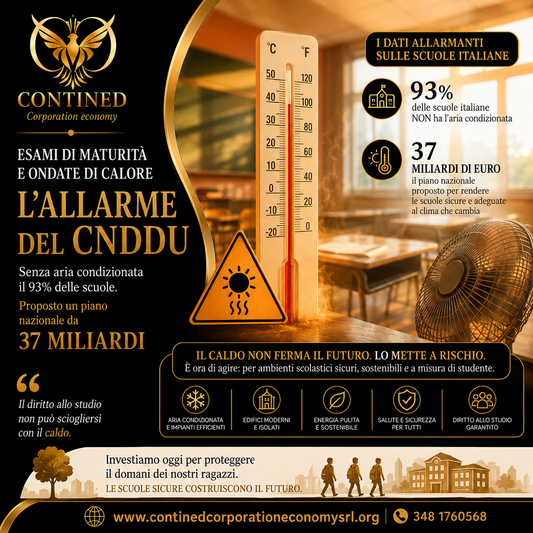 Scuole più moderne e sicure: affrontare il caldo per garantire il diritto allo studio