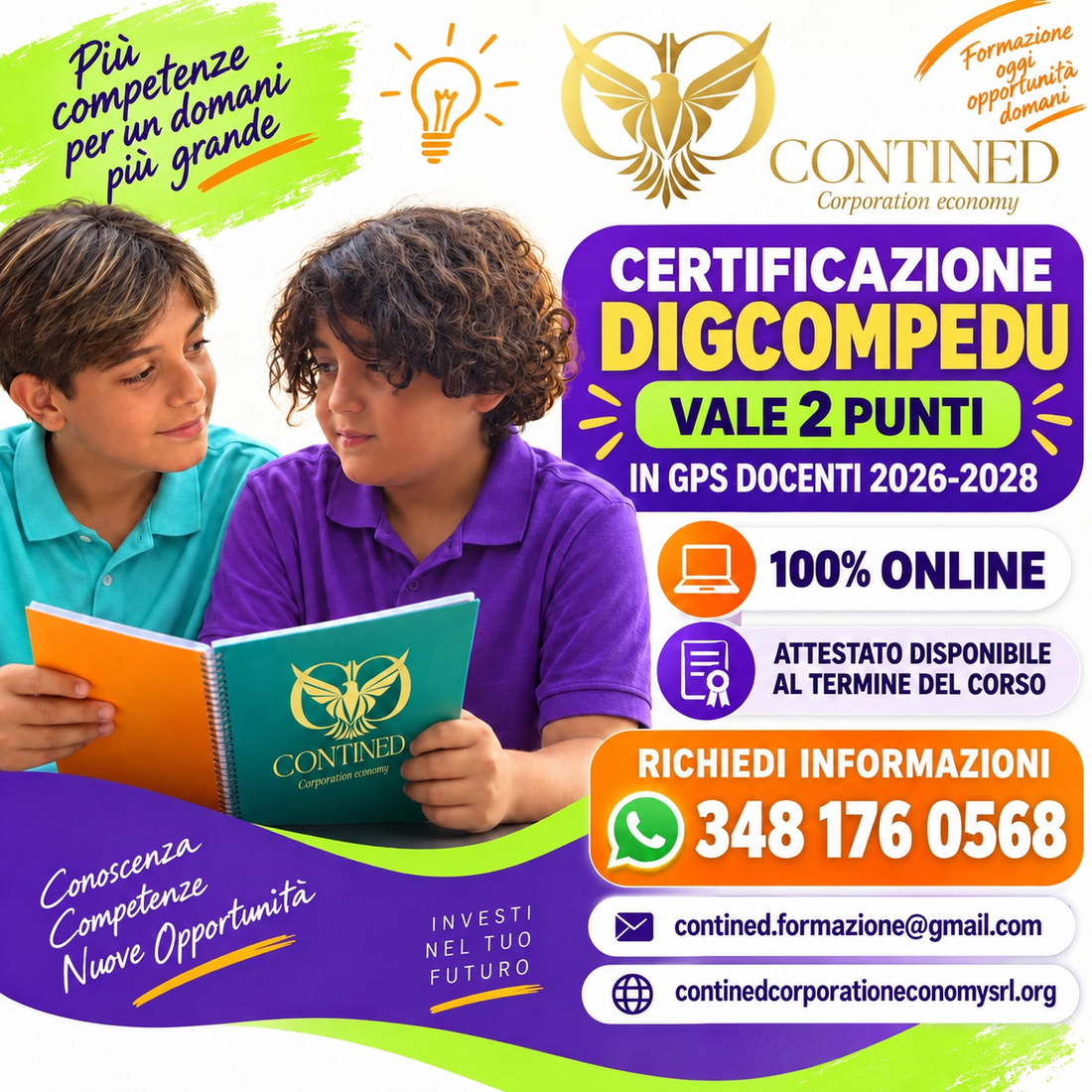 Certificazione DigCompEdu – 2 punti nelle GPS docenti 2026–2028