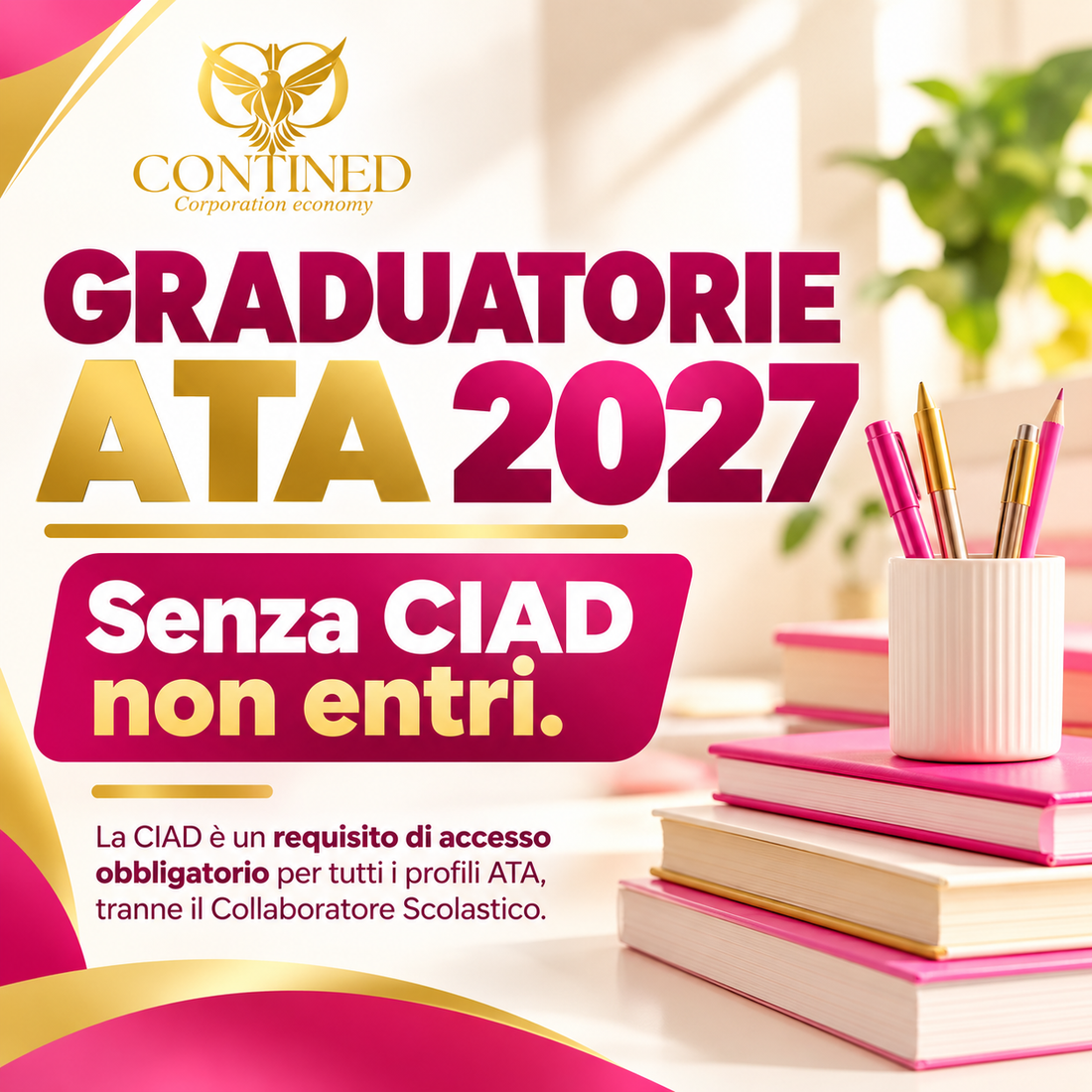 Graduatorie ATA 2027 e Certificazione Internazionale di Alfabetizzazione Digitale CIAD – Contined Corporation Economy