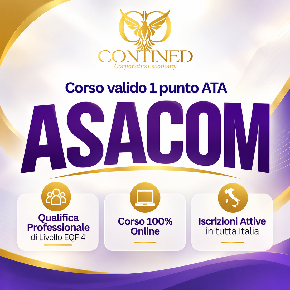 Corso ASACOM 500 ore – Qualifica Professionale | 1 Punto nelle Graduatorie ATA