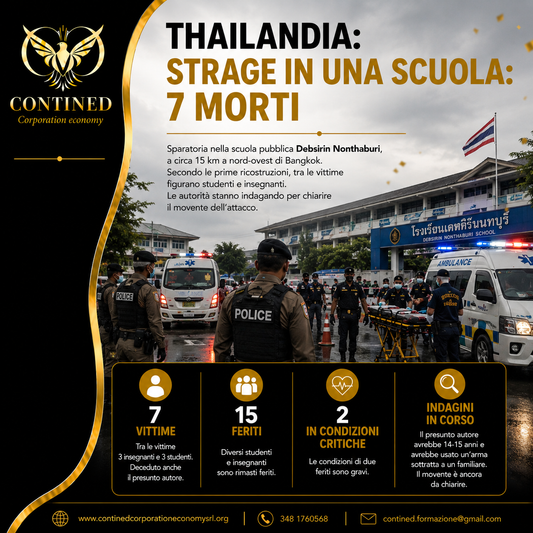 Thailandia, sparatoria in una scuola: 7 morti e 15 feriti a Nonthaburi
