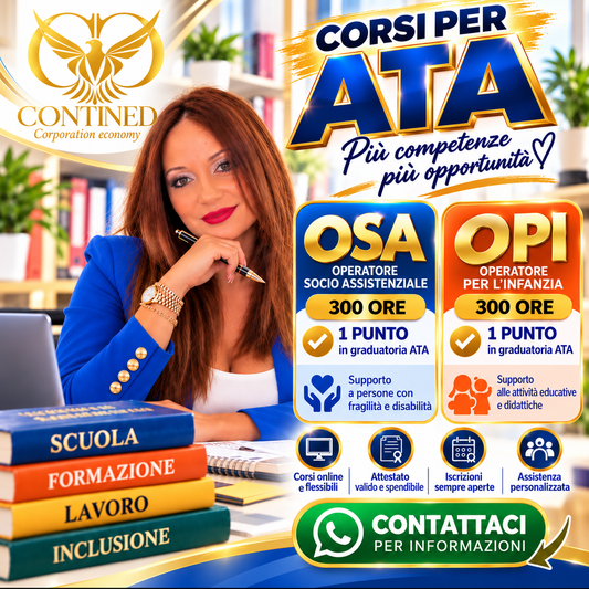 Corsi OSA e OPI per formazione professionale e Graduatorie ATA – Contined Corporation Economy