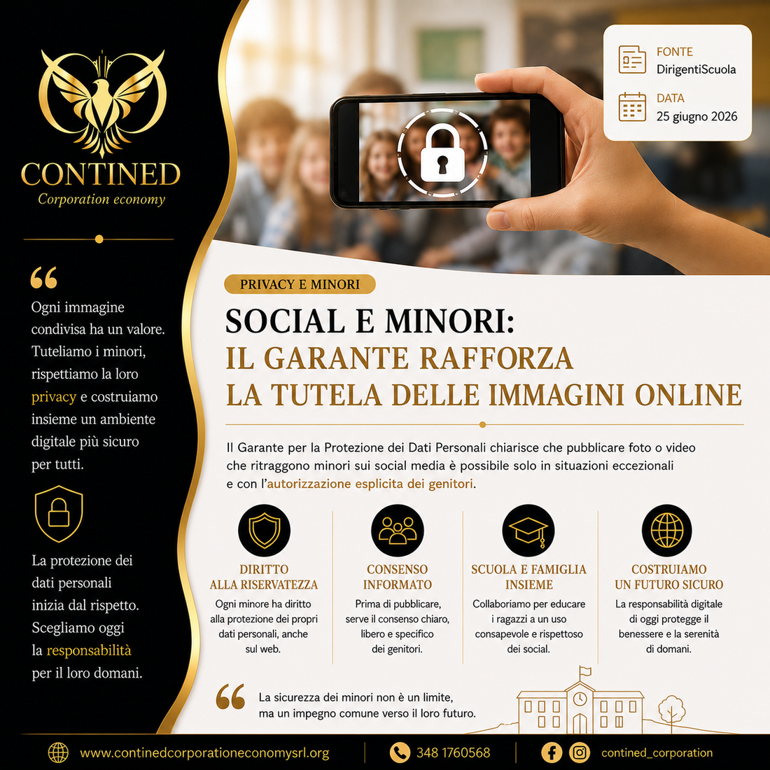 Foto di minori sui social: il Garante Privacy rafforza le regole per tutelare bambini e ragazzi