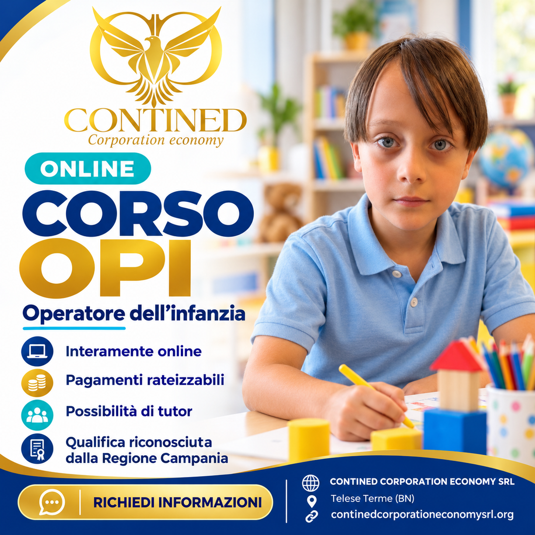 Aumenta il tuo punteggio ATA con il Corso OPI online. Qualifica riconosciuta dalla Regione Campania e valutabile 1 punto per Collaboratore scolastico.