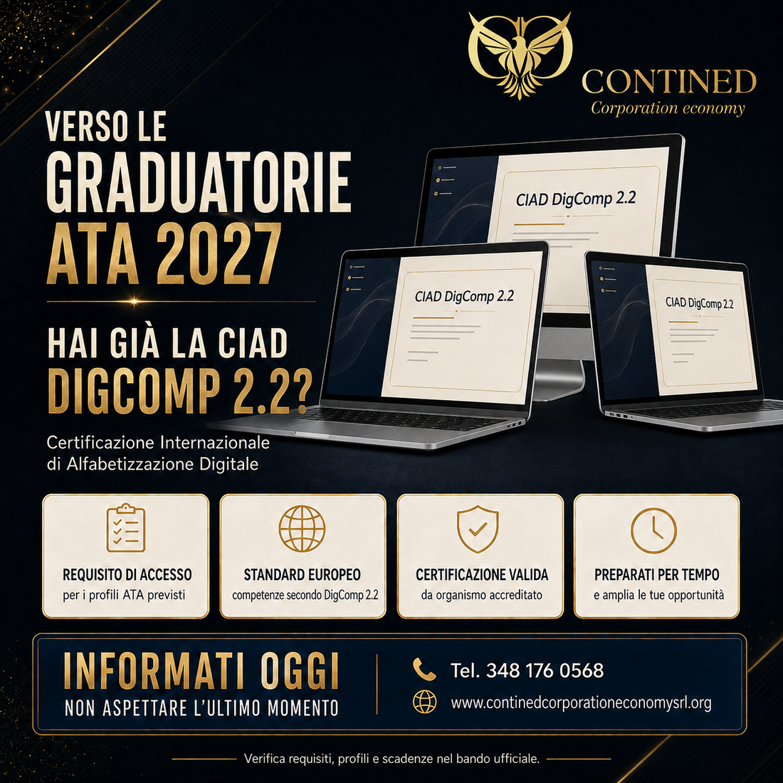 Graduatorie ATA 2027 e CIAD DigComp 2.2 | Contined