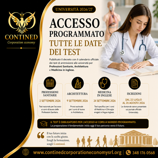 Università 2026/2027: pubblicate le date dei test di accesso per Professioni Sanitarie, Architettura e Medicina in inglese