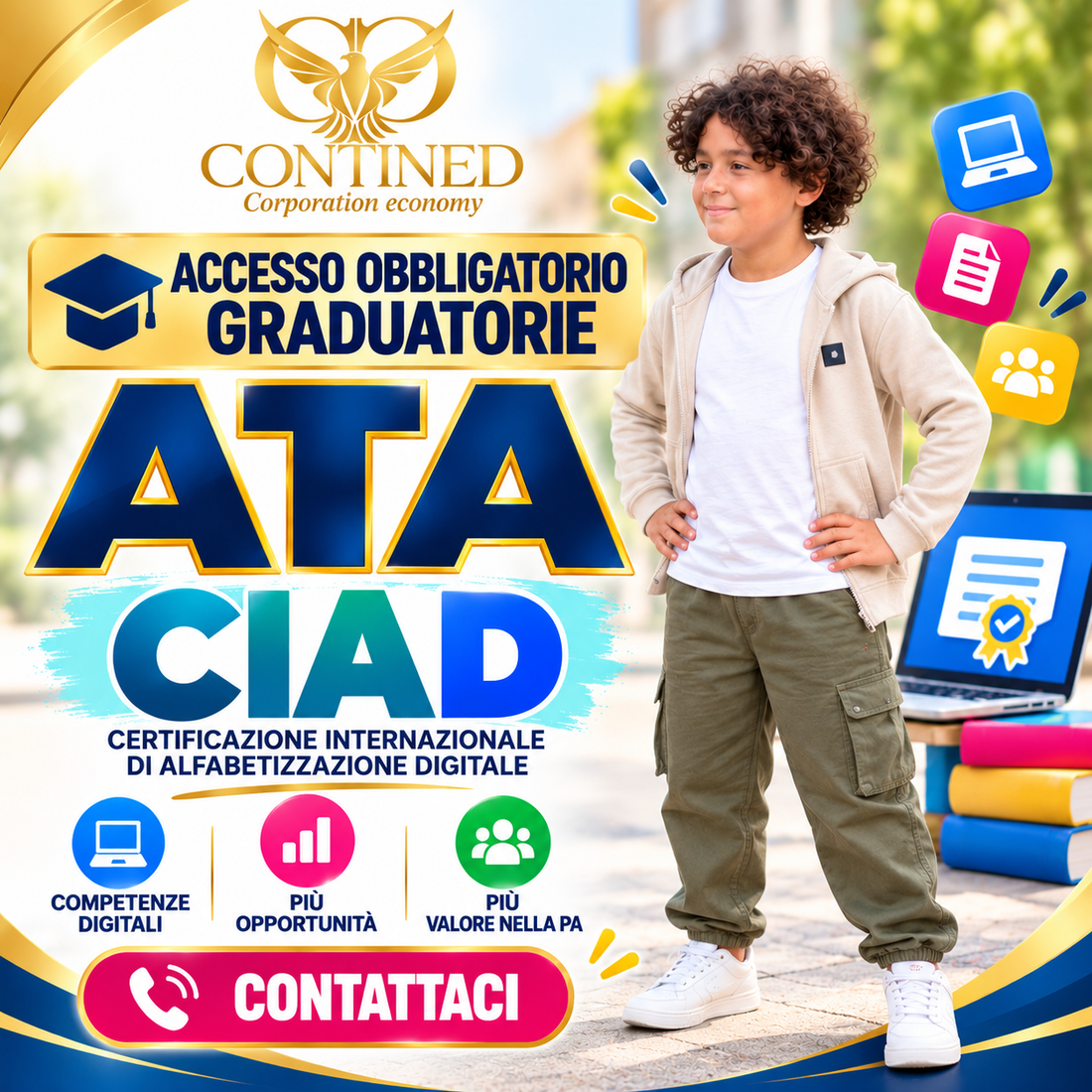 CIAD Certificazione Internazionale di Alfabetizzazione Digitale per graduatorie ATA – Contined Corporation Economy