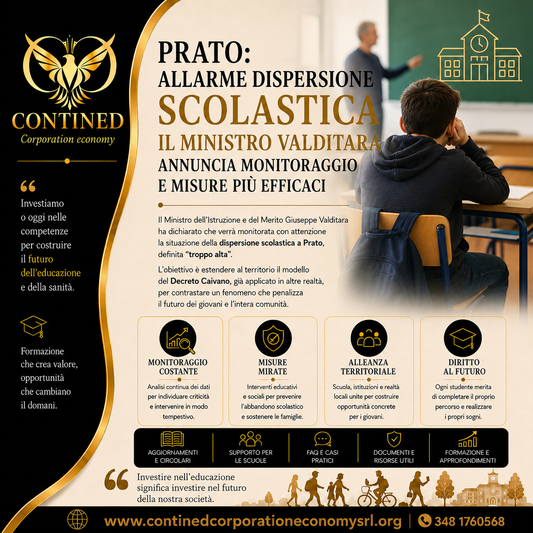 Dispersione scolastica a Prato: Valditara annuncia monitoraggi e nuove misure