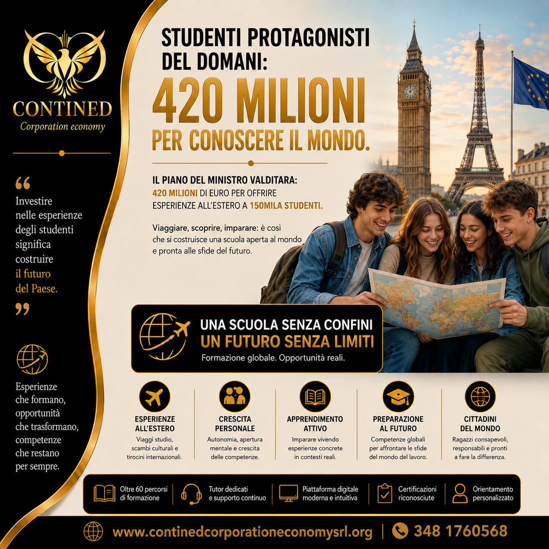 420 milioni di euro per gli studenti italiani in Europa: il nuovo piano per studiare all’estero