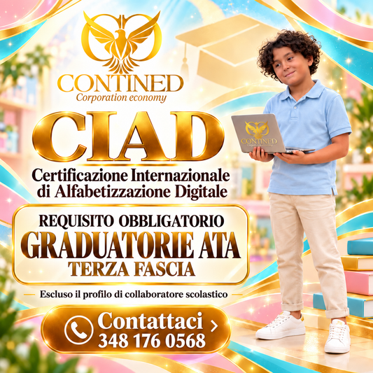 TITOLO  CIAD – Certificazione Internazionale di Alfabetizzazione Digitale per il personale ATA