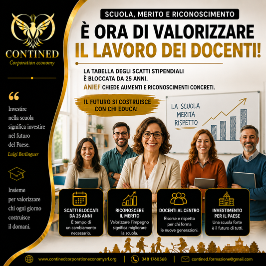 Scatti stipendiali scuola: ANIEF chiede aumenti e una riforma dopo 25 anni