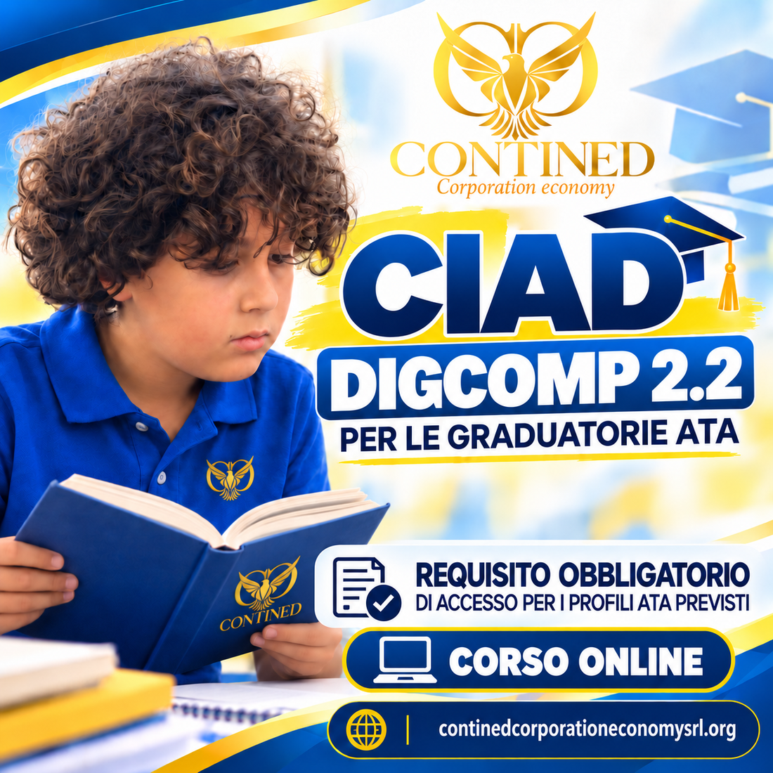 CIAD DigComp 2.2 per graduatorie ATA – corso online e certificazione internazionale di alfabetizzazione digitale Contined