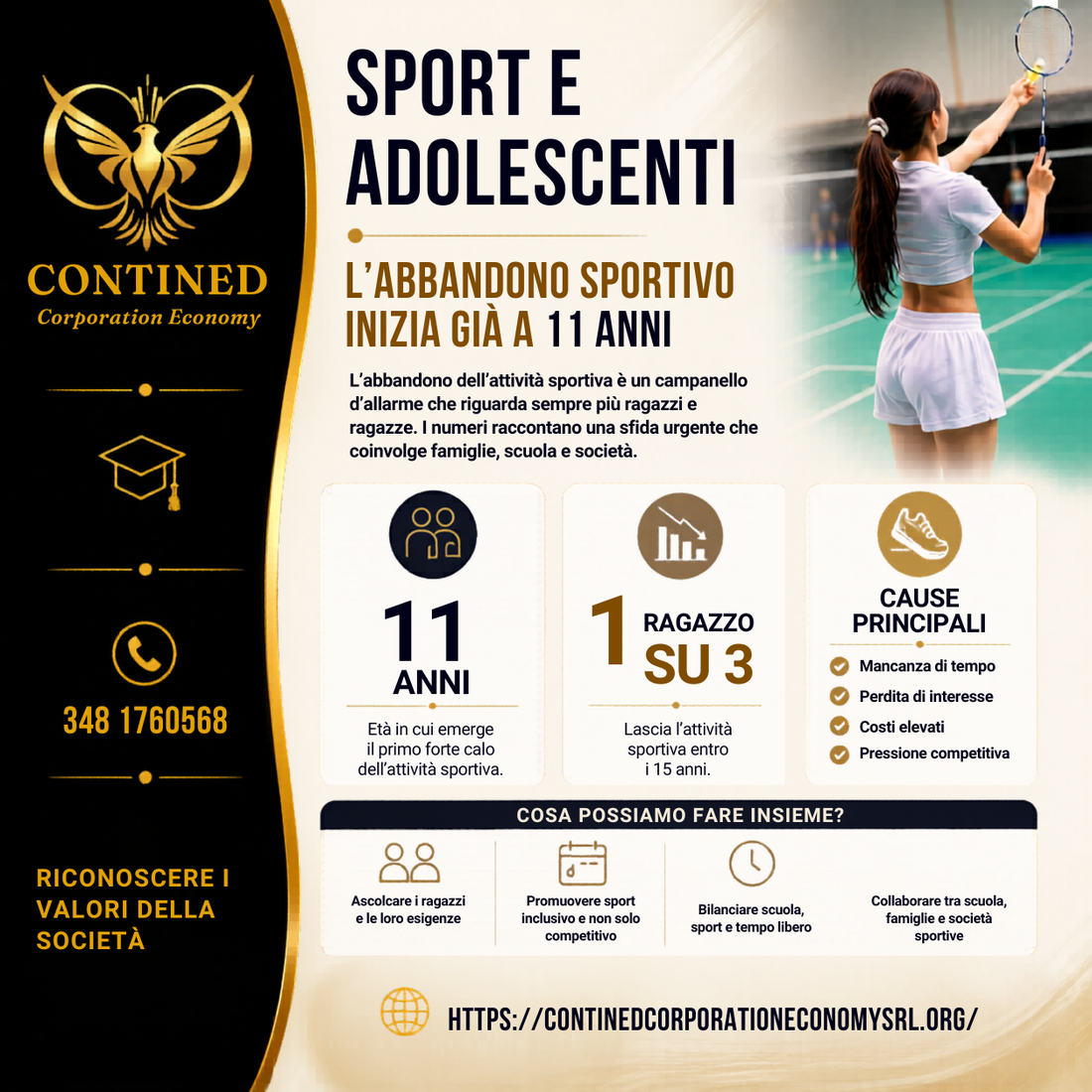 Sport e adolescenti: il fenomeno dell’abbandono precoce e le sfide educative del futuro