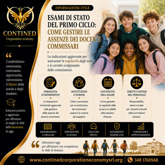 Gestione delle sostituzioni dei docenti durante gli Esami di Stato del primo ciclo