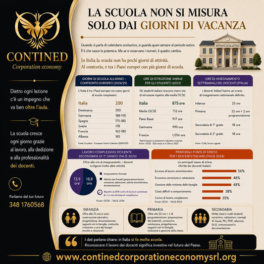 La scuola non si misura solo dai giorni di vacanza